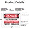 Signmission 12 in H x 18 in W, Aluminum, Rectangle, Do Not Enter Confined Space Permit Required OS-2PACK-DS-A-1218-L-19329 - alternate 7